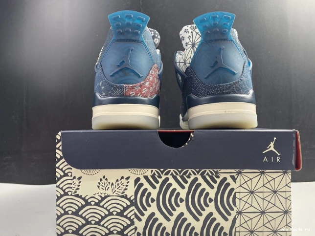 Chep Onekick Sashiko Jordan Retro 4 Air CW0898-400 SE 0805